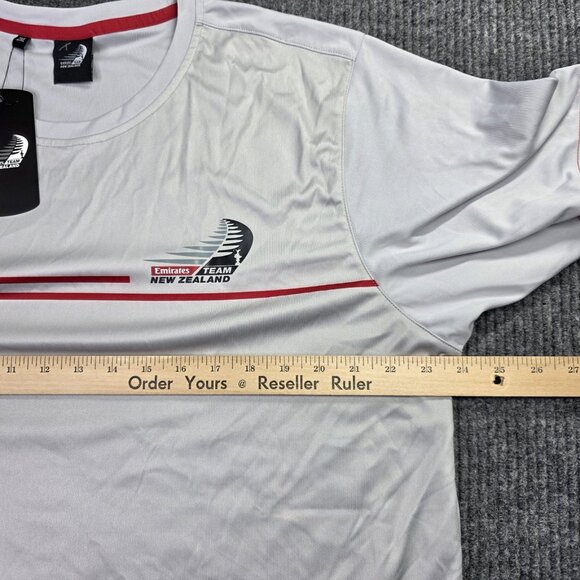 Emirates Team New Zealand T Shirt Mens 2XL Gray Sports Sailing Nautical NEW - Picture 4 of 8